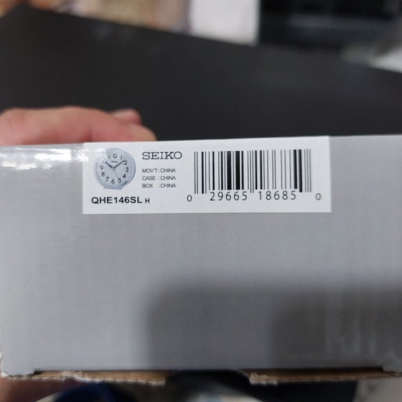 Seiko Small Silver Bedside Alarm Clock QHE146SLH Good Alarm Companion @comeincos - Picture 3 of 7